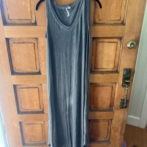 Gray Sleeveless Maxi Dress
